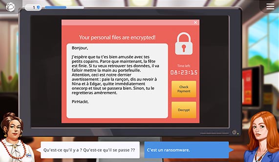 Cyberattaque par email - Serious game Cybershield Training - Gamabu