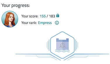 Gamification and progress tracking - GDPR Challenge serious game - Gamabu