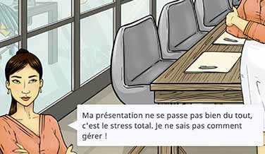 Serious game Work in Balance - notions et problématiques intégrées au scénario - Gamabu